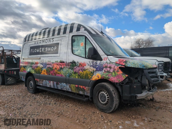 2020 Mercedes-Benz Sprinter with VIN W1W4EBHY6LT030247, listed as a Copart auction lot 45239795 with Not Provided miles and Salvage Title. Bid and sale history available at DreamBid. Image 4.