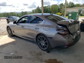 2023 Genesis G70 2.0T with VIN KMTG34TAXPU131538, listed as a Copart auction lot 62424834 with 15,835 mi miles and Clean Title. Bid and sale history available at DreamBid. Image 2.