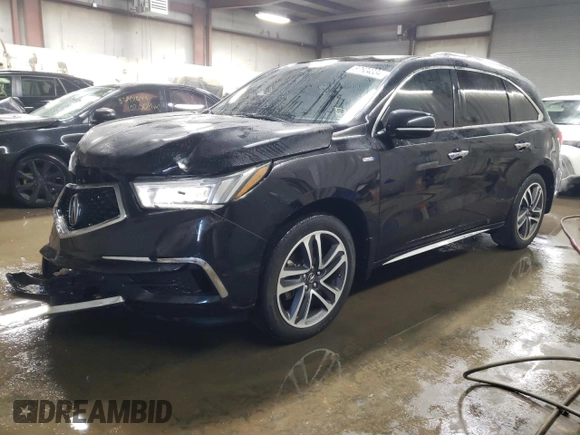 2020 Acura MDX Sport Hybrid w/Advance Pkg with VIN 5J8YD7H71LL000076, listed as a Copart auction lot 82624334 with 83,523 mi miles and Salvage Title. Bid and sale history available at carsss.com. Image 1.