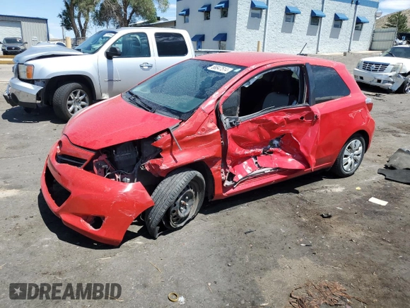 2013 Toyota Yaris L with VIN JTDJTUD33DD572217, listed as a Copart auction lot 66847514 with 0 mi miles and Salvage Title. Bid and sale history available at carsss.com. Image 1.