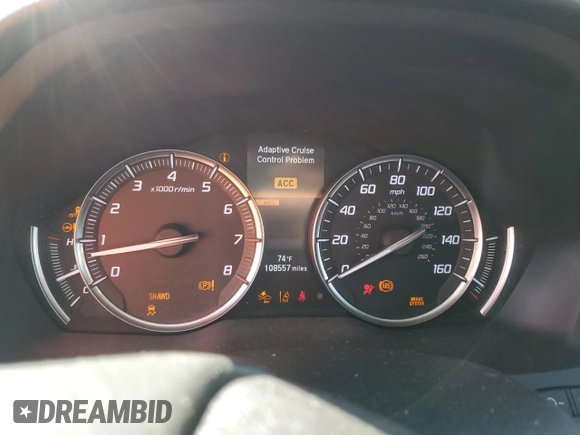 2017 Acura MDX Advance z VIN 5FRYD4H98HB025158, wystawiony jako Copart lot #51809364 z przebiegiem 108 557 mil mil oraz Szkoda całkowita • Salvage title. Historia ofert i sprzedaży dostępna na DreamBid. Obrazek 9.