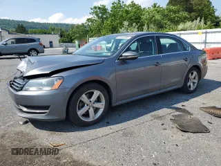 2012 Volkswagen Passat SE with VIN 1VWBP7A37CC043935, listed as a Copart auction lot 60423985 with 120,722 mi miles and Salvage title. Bid and sale history available at DreamBid. Image 1.