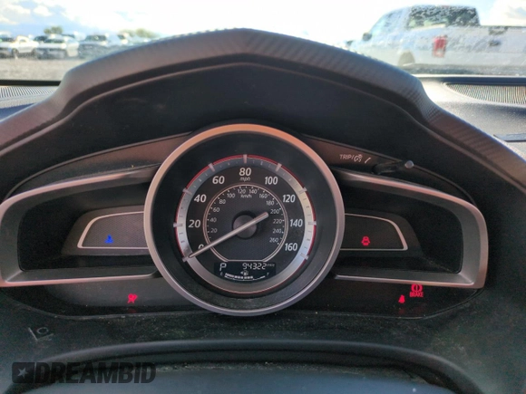2015 Mazda 3 i SV with VIN JM1BM1T72F1228385, listed as a Copart auction lot 54739375 with 94,322 mi miles and Salvage Title. Bid and sale history available at DreamBid. Image 9.