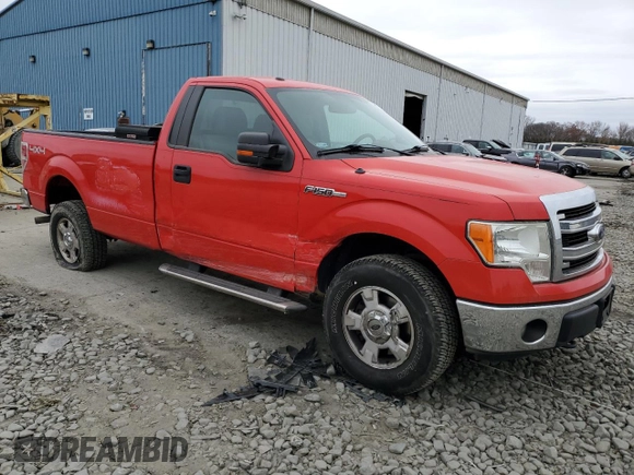 2014 Ford F-150 XL with VIN 1FTNF1EF7EKE29025, listed as a Copart auction lot 76759913 with 163,821 mi miles and Salvage Title. Bid and sale history available at carsss.com. Image 4.