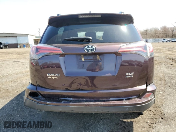 2018 Toyota RAV4 XLE with VIN 2T3RFREVXJW841741, listed as a Copart auction lot 51378385 with 114,842 mi miles and Salvage Title. Bid and sale history available at carsss.com. Image 6.