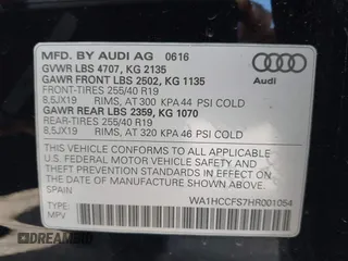 2017 Audi Q3 Premium Plus z VIN WA1HCCFS7HR001054, wystawiony jako IAAI lot #41583344 z przebiegiem 79 330 mil mil oraz . Historia ofert i sprzedaży dostępna na DreamBid. Obrazek 9.
