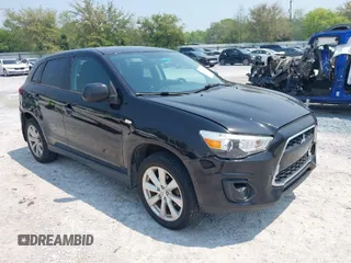 2015 Mitsubishi Outlander Sport ES with VIN 4A4AR3AUXFE042077, listed as a IAAI auction lot 42001461 with 157,545 mi miles. Bid and sale history available at carsss.com. Image 1.