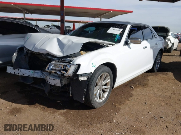 2017 Chrysler 300 300C with VIN 2C3CCAEG5HH566487, listed as a IAAI auction lot 41807634 with 129,334 mi miles. Bid and sale history available at carsss.com. Image 2.