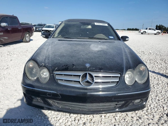 2007 Mercedes-Benz CLK-Class 3.5L with VIN WDBTK56F77T086012, listed as a Copart auction lot 77411994 with 130,644 mi miles and Clean Title. Bid and sale history available at carsss.com. Image 5.