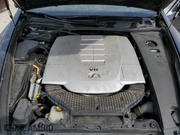 2008 Lexus LS 460 with VIN JTHBL46F985071147, listed as a Copart auction lot 61249795 with 104,373 mi miles and Salvage title. Bid and sale history available at DreamBid. Image 11.