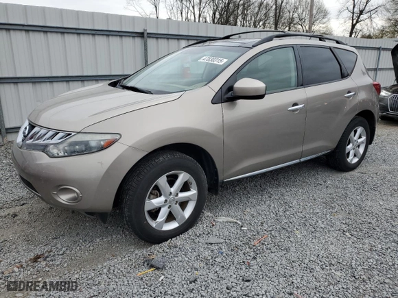 2010 Nissan Murano S with VIN JN8AZ1MU5AW012354, listed as a Copart auction lot 47830315 with 158,218 mi miles and Salvage Title. Bid and sale history available at carsss.com. Image 1.