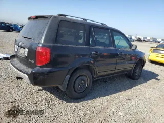 2005 Honda Pilot EX-L with VIN 2HKYF18565H550322, listed as a Copart auction lot 51981245 with 244,692 mi miles and Clean Title. Bid and sale history available at carsss.com. Image 3.