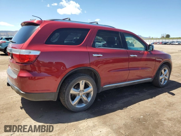 2013 Dodge Durango Citadel with VIN 1C4SDJETXDC562837, listed as a Copart auction lot 55730655 with 221,347 mi miles and Clean Title. Bid and sale history available at carsss.com. Image 3.