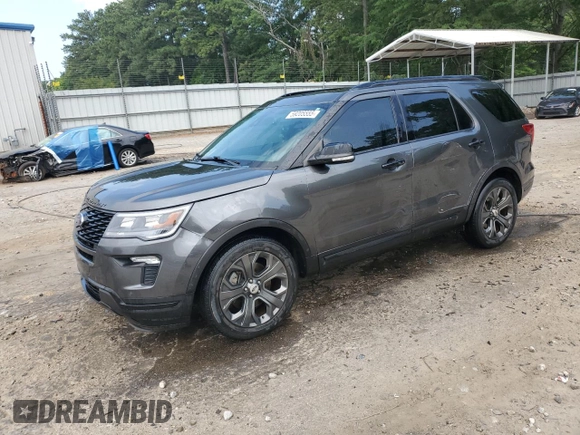 2018 Ford Explorer Sport z VIN 1FM5K8GT6JGA51523, wystawiony jako Copart lot #59205555 z przebiegiem 169 601 mil mil oraz Szkoda całkowita • Salvage title. Historia ofert i sprzedaży dostępna na DreamBid. Obrazek 1.