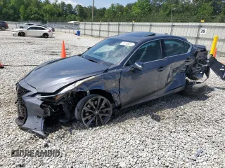 2024 Lexus IS 350 F Sport with VIN JTHBZ1B24R5082333, listed as a Copart auction lot 57138925 with 2,477 mi miles and Salvage title. Bid and sale history available at DreamBid. Image 1.