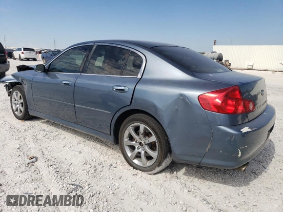 2006 Infiniti G35 with VIN JNKCV51F06M603920, listed as a Copart auction lot 74150574 with 210,890 mi miles and Salvage Title. Bid and sale history available at DreamBid. Image 2.