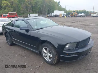 2005 Ford Mustang Deluxe with VIN 1ZVFT80N255229296, listed as a IAAI auction lot 42196582 with 134,374 mi miles. Bid and sale history available at carsss.com. Image 1.