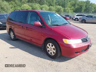 2002 Honda Odyssey EX-L with VIN 5FNRL18942B032848, listed as a IAAI auction lot 42728683 with 249,397 mi miles and . Bid and sale history available at DreamBid. Image 1.