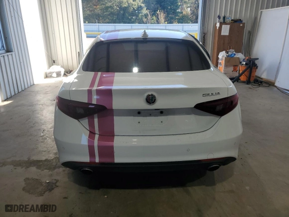 2021 Alfa Romeo Giulia with VIN ZARFAMANXM7645928, listed as a Copart auction lot 83039704 with 36,020 mi miles and Salvage Title. Bid and sale history available at carsss.com. Image 6.