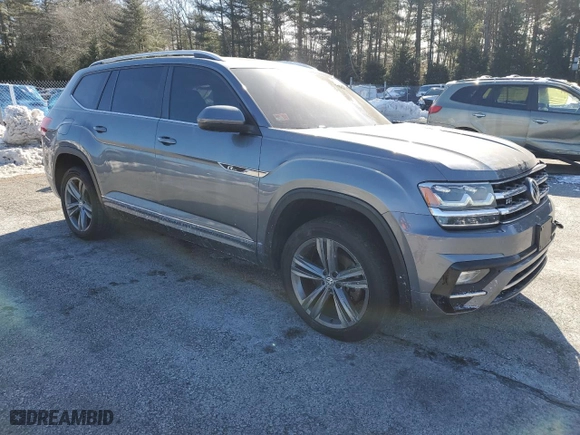 2019 Volkswagen Atlas 3.6L V6 SE w/Technology R-Line with VIN 1V2XR2CA4KC589607, listed as a Copart auction lot 46034575 with 129,684 mi miles and Non Repairable. Bid and sale history available at carsss.com. Image 4.
