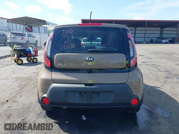 2015 Kia Soul + with VIN KNDJP3A53F7195085, listed as a IAAI auction lot 41962140 with 160,578 mi miles. Bid and sale history available at carsss.com. Image 16.