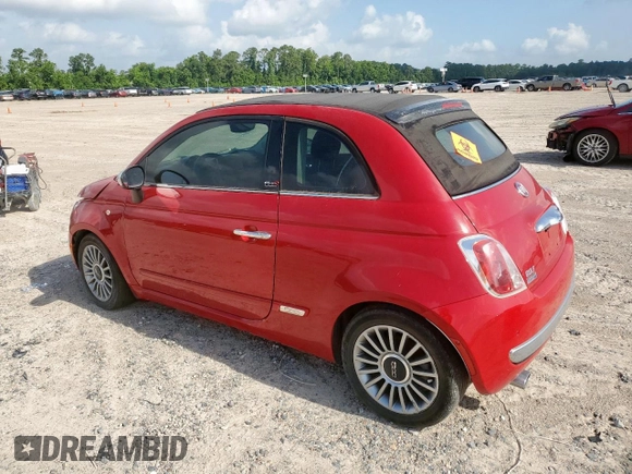 2016 FIAT 500 Lounge with VIN 3C3CFFER9GT122184, listed as a Copart auction lot 61877895 with 49,071 mi miles and Salvage title. Bid and sale history available at DreamBid. Image 2.