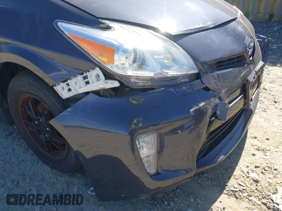2012 Toyota Prius One with VIN JTDKN3DU5C5507573, listed as a IAAI auction lot 41887602 with 142,708 mi miles. Bid and sale history available at carsss.com. Image 6.