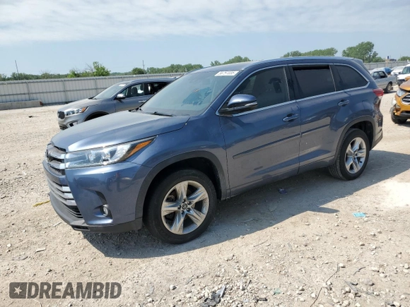 2019 Toyota Highlander Limited z VIN 5TDYZRFH1KS317571, wystawiony jako Copart lot #56757035 z przebiegiem 58 953 mil mil oraz Czysty tytuł • Clean title. Historia ofert i sprzedaży dostępna na DreamBid. Obrazek 1.