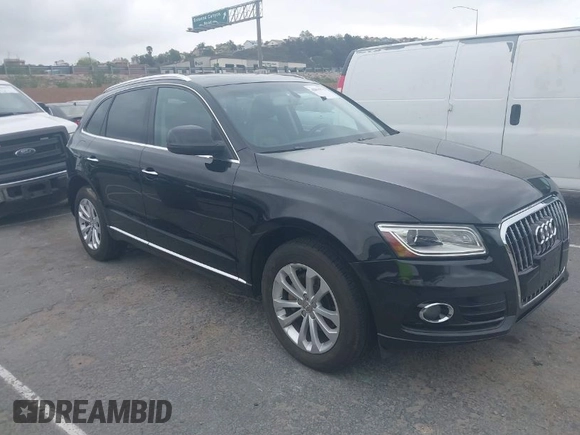 2015 Audi Q5 Premium with VIN WA1CFAFPXFA003961, listed as a IAAI auction lot 42061872 with 150,601 mi miles. Bid and sale history available at carsss.com. Image 1.