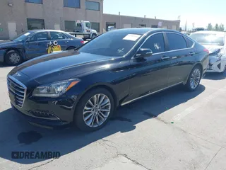 2017 Genesis G80 3.8L z VIN KMHGN4JE6HU190971, wystawiony jako IAAI lot #42195436 z przebiegiem 84 598 mil mil oraz . Historia ofert i sprzedaży dostępna na DreamBid. Obrazek 2.