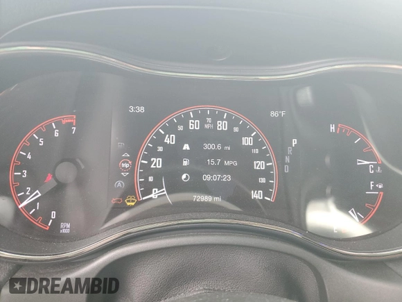 2020 Dodge Durango GT Plus with VIN 1C4RDHDG5LC301416, listed as a Copart auction lot 64785945 with 72,989 mi miles and Non repairable. Bid and sale history available at DreamBid. Image 9.