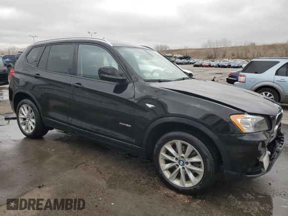 2013 BMW X3 xDrive28i with VIN 5UXWX9C50D0A14411, listed as a Copart auction lot 48169035 with 102,176 mi miles and Salvage Title. Bid and sale history available at carsss.com. Image 4.