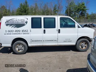 2012 Chevrolet Express Cargo Van with VIN 1GCWGFBA6C1156153, listed as a IAAI auction lot 42168661 with 233,473 mi miles. Bid and sale history available at carsss.com. Image 14.