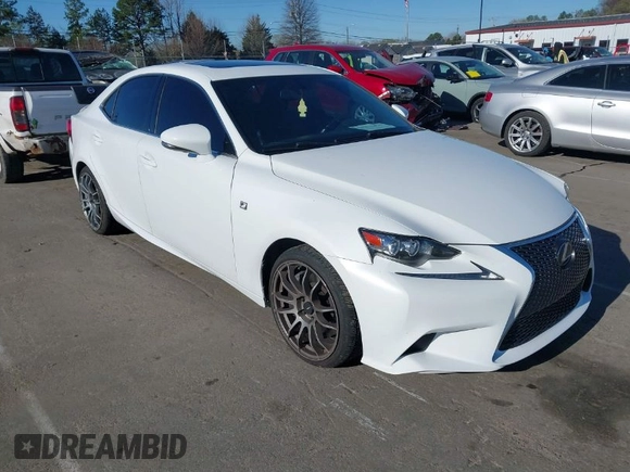 2014 Lexus IS 350 z VIN JTHBE1D26E5008706, wystawiony jako IAAI lot #41816475 z przebiegiem 129 670 mil mil oraz . Historia ofert i sprzedaży dostępna na DreamBid. Obrazek 1.