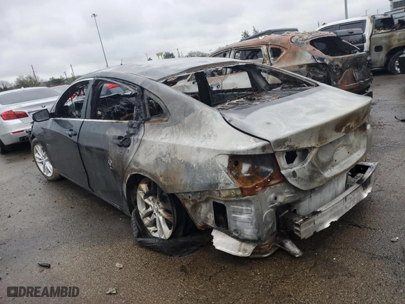 2017 Chevrolet Malibu LT with VIN 1G1ZE5ST6HF101994, listed as a Copart auction lot 50010255 with 0 mi miles and Salvage Title. Bid and sale history available at carsss.com. Image 2.