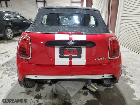 2024 MINI Convertible Cooper S with VIN WMW43DL06R3S17556, listed as a Copart auction lot 88520075 with NaN miles and Salvage Title. Bid and sale history available at carsss.com. Image 6.