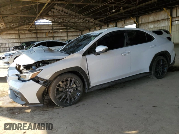 2022 Subaru WRX Limited with VIN JF1VBAL64N9023490, listed as a Copart auction lot 43393135 with 20,957 mi miles and Clean Title. Bid and sale history available at DreamBid. Image 1.
