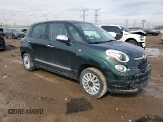 2015 FIAT 500L Lounge with VIN ZFBCFACH3FZ034699, listed as a Copart auction lot 46993955 with 66,238 mi miles and Salvage Title. Bid and sale history available at carsss.com. Image 4.