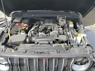 2022 Jeep Wrangler Unlimited Sahara with VIN 1C4HJXEG1NW156485, listed as a Copart auction lot 53895925 with 45,564 mi miles and Salvage title. Bid and sale history available at DreamBid. Image 12.