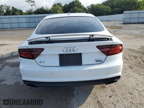 2016 Audi A7 3.0 Premium Plus with VIN WAUWGAFC9GN171076, listed as a Copart auction lot 57143103 with 75,910 mi miles. Bid and sale history available at carsss.com. Image 6.