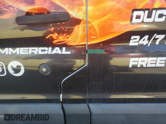 2015 Ford Transit Cargo with VIN 1FTNR2CM5FKA02667, listed as a Copart auction lot 76322464 with Not Provided miles and Salvage Title. Bid and sale history available at DreamBid. Image 13.