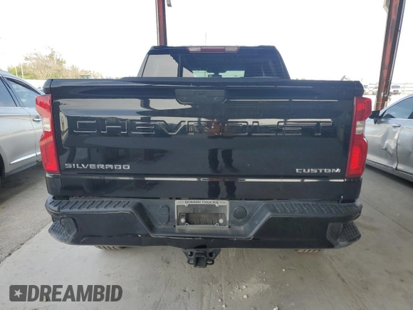 2022 Chevrolet Silverado 1500 Custom with VIN 3GCPWBEK0NG214671, listed as a Copart auction lot 51872465 with 92,684 mi miles and Non Repairable. Bid and sale history available at DreamBid. Image 6.