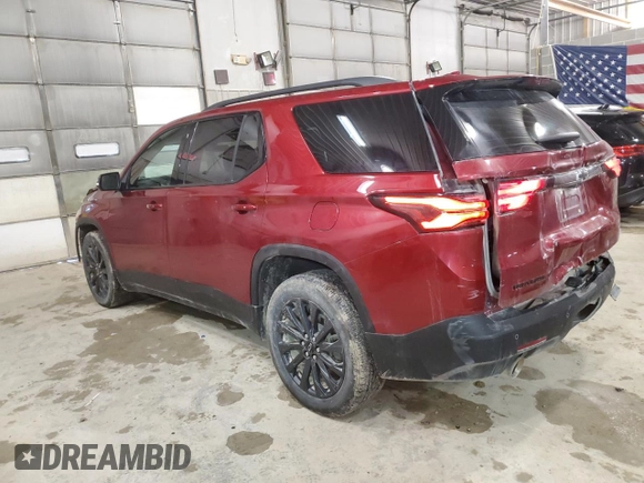 2022 Chevrolet Traverse RS with VIN 1GNEVJKW3NJ132404, listed as a Copart auction lot 87864525 with 69,058 mi miles and Salvage title. Bid and sale history available at DreamBid. Image 2.
