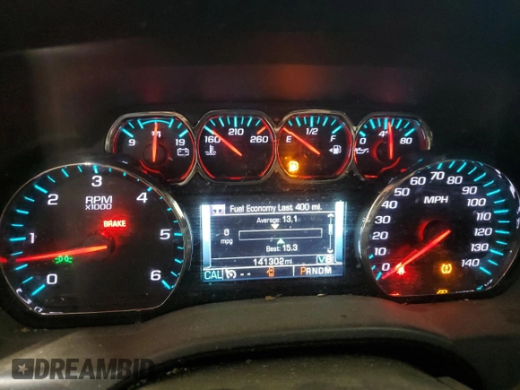 2016 Chevrolet Silverado 1500 LTZ with VIN 1GCVKSEC3GZ124297, listed as a Copart auction lot 82321274 with 141,302 mi miles and Salvage Title. Bid and sale history available at carsss.com. Image 9.