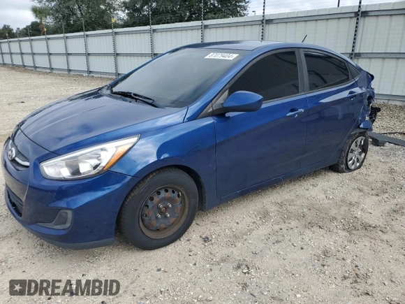 2017 Hyundai Accent SE with VIN KMHCT4AE5HU279435, listed as a Copart auction lot 87079404 with 126,166 mi miles and Salvage Title. Bid and sale history available at carsss.com. Image 1.