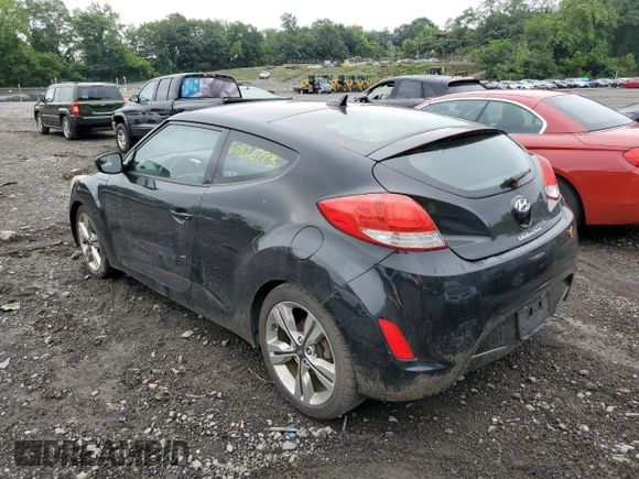 2016 Hyundai Veloster with VIN KMHTC6AD5GU250910, listed as a Copart auction lot 60926793 with 78,205 mi miles. Bid and sale history available at carsss.com. Image 2.