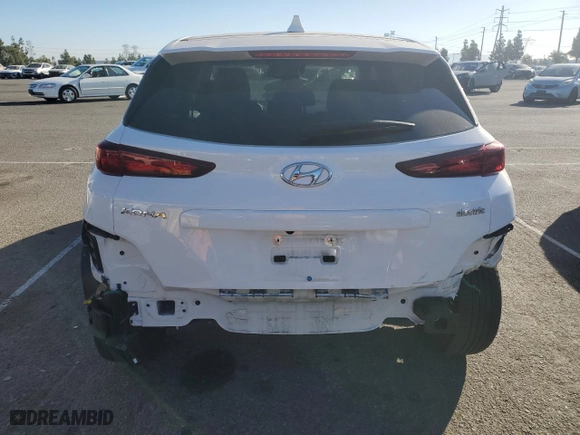 2022 Hyundai Kona Electric SEL with VIN KM8K33AG9NU140069, listed as a Copart auction lot 80734774 with 34,811 mi miles and Salvage Title. Bid and sale history available at carsss.com. Image 6.