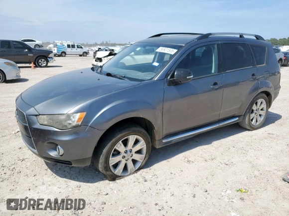 2011 Mitsubishi Outlander SE with VIN JA4AS3AW4BU036458, listed as a Copart auction lot 56501535 with 218,646 mi miles and Salvage title. Bid and sale history available at DreamBid. Image 1.