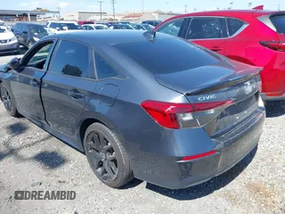 2023 Honda Civic Sedan Sport with VIN 2HGFE2F5XPH516156, listed as a IAAI auction lot 41655595 with 23,205 mi miles. Bid and sale history available at carsss.com. Image 3.