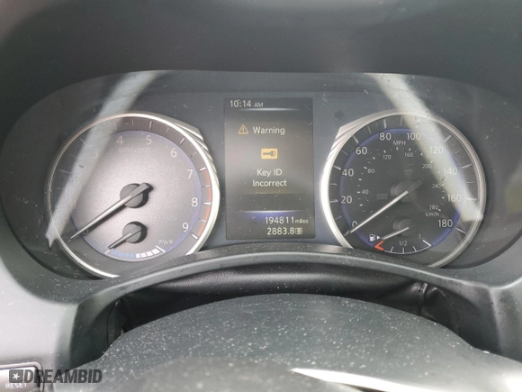 2014 Infiniti Q50 Hybrid Premium with VIN JN1AV7AR6EM703178, listed as a Copart auction lot 85759294 with 194,811 mi miles and Salvage Title. Bid and sale history available at carsss.com. Image 9.